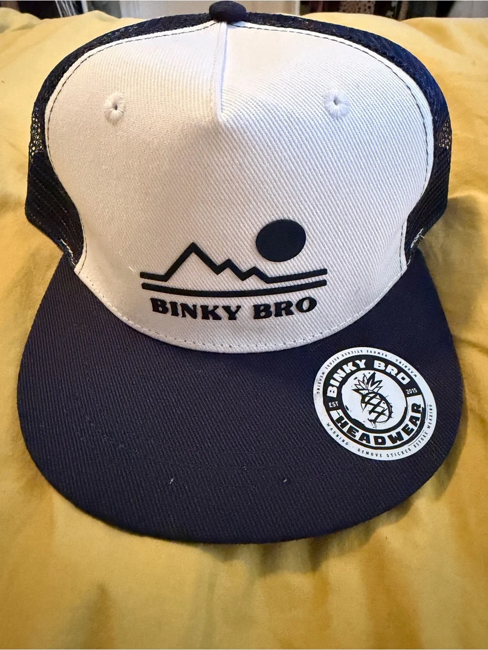 **NWT** Binky Bro- Kids Navy & White Trucker Hat
